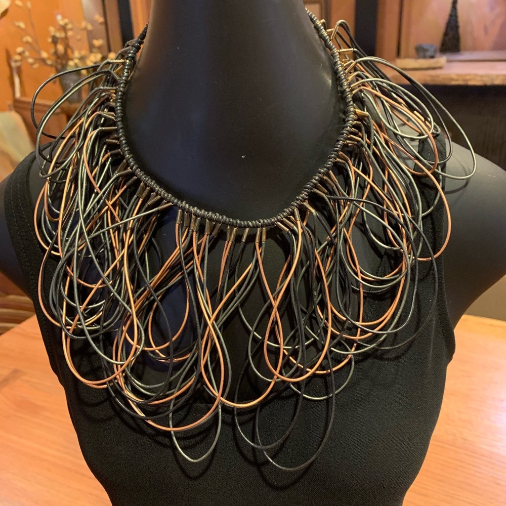 Allie-Coosh Leather Necklace